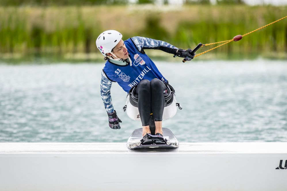 Hannah Tomsett silver at the 2024 European Cable Wakeboard Championships