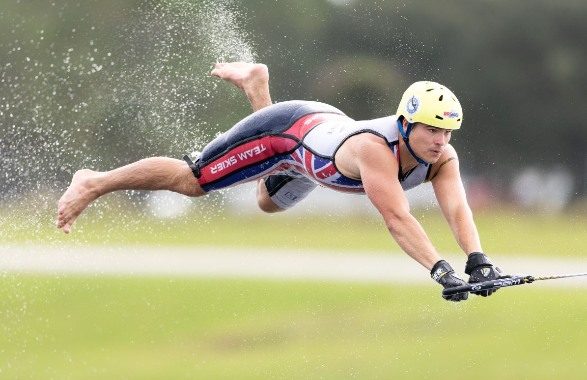 Tom Heaps wins silver at the 2024 World Barefoot Championships - photo Greg Adams