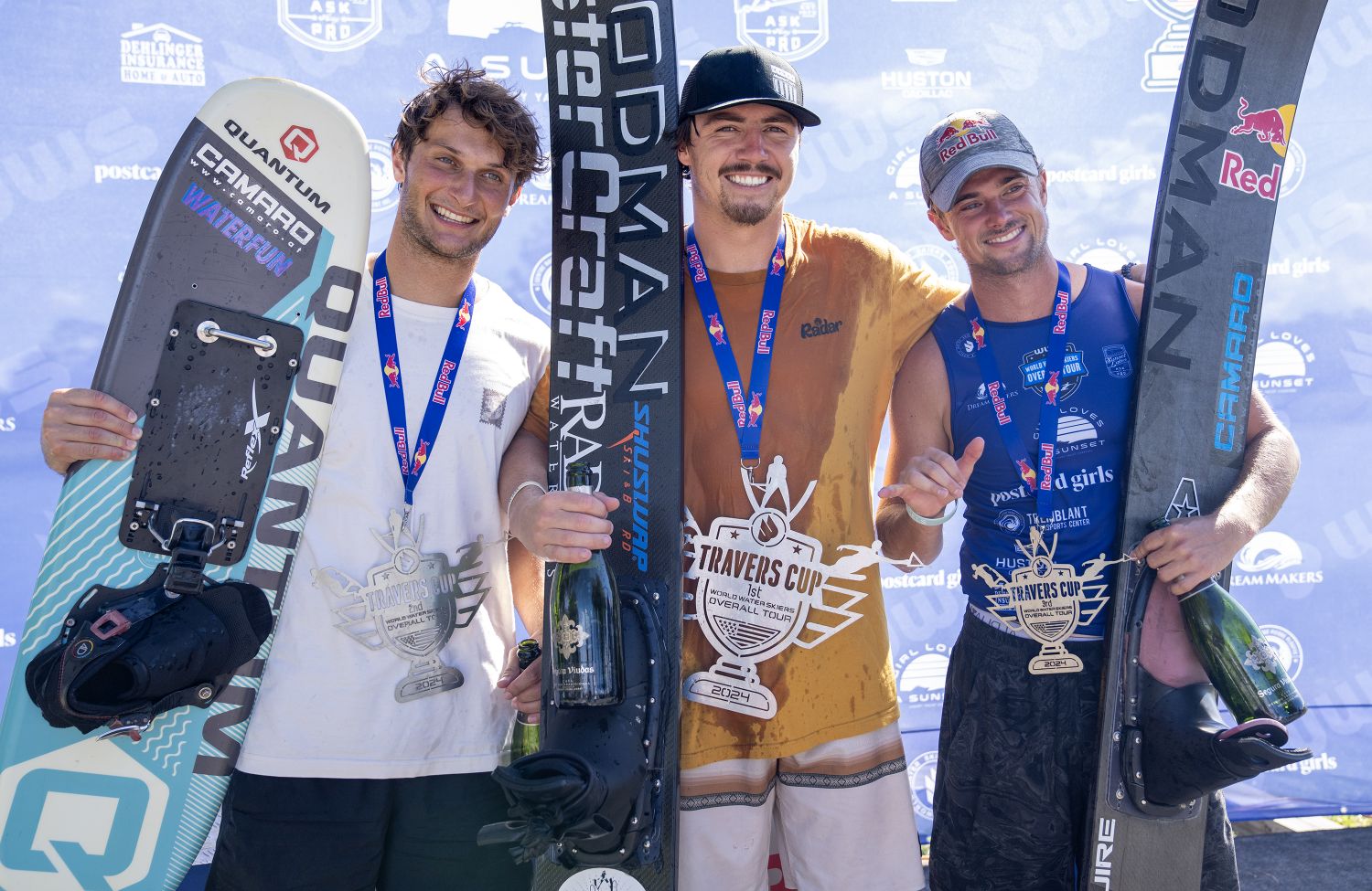 2024 Travers Cup podium with GB's Joel Poland first. Photo Johnny Hayward